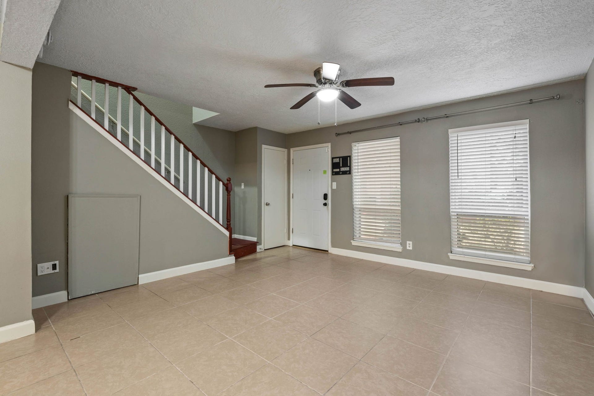 Double paned windows help with efficiency.