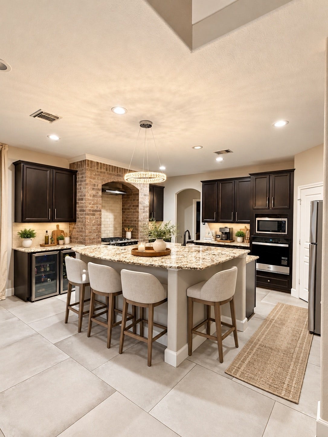3002 Decker Field Lane, Pearland, TX 77584 Kitchen - Virtually staged using AI. Furniture and dcor shown are digitally added.