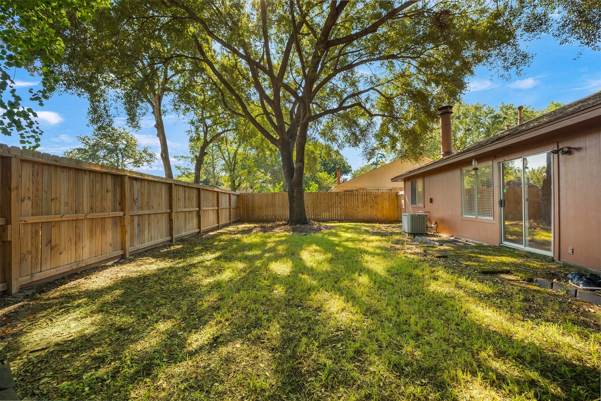 Back of home and back yard