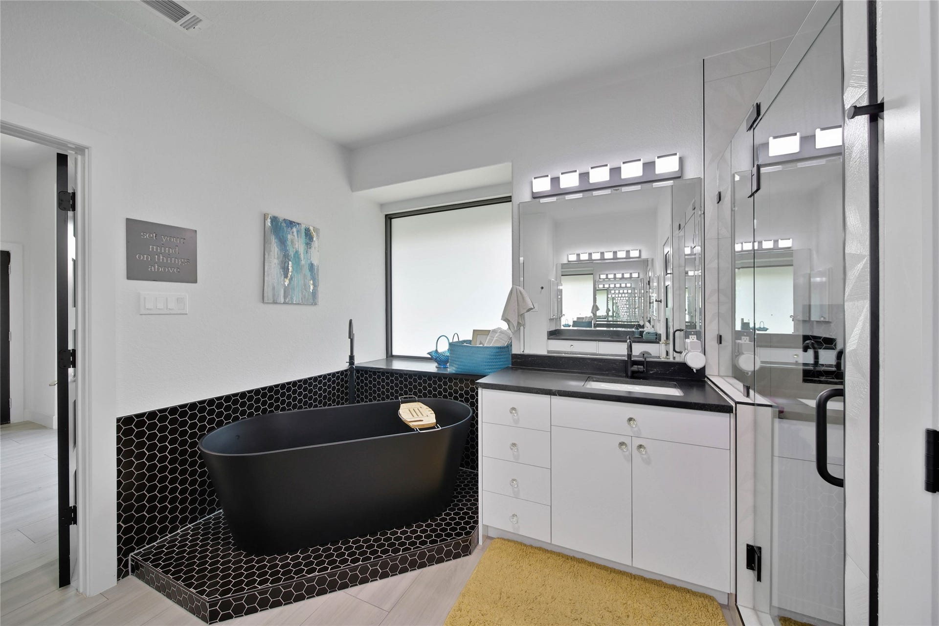 142 Pronghorn Place, Montgomery, TX 77316 Separate sink and cabinets for the Primary Bathroom.