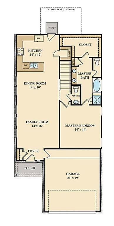 3058 Hawthorne Glen Lane, Dickinson, TX 77539 Builders Floor Plan