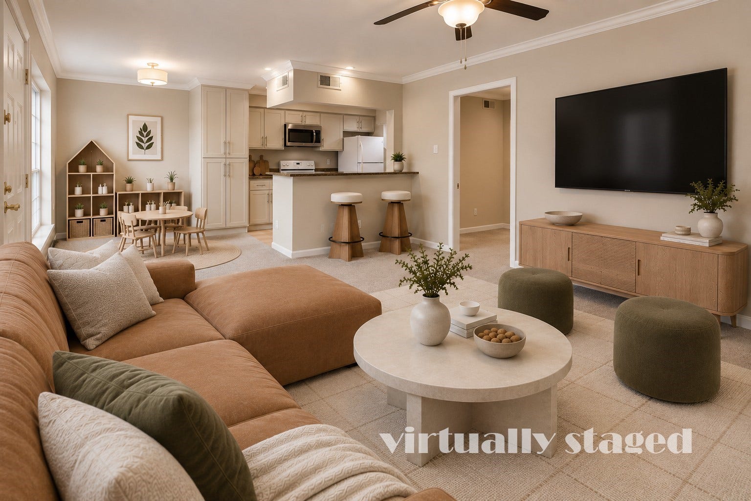 1687 W Sam Houston Parkway S, Houston, TX 77042 Family Room & Kitchen