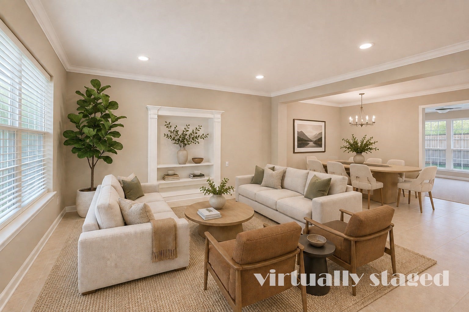 1687 W Sam Houston Parkway S, Houston, TX 77042 Formal Living & Dining