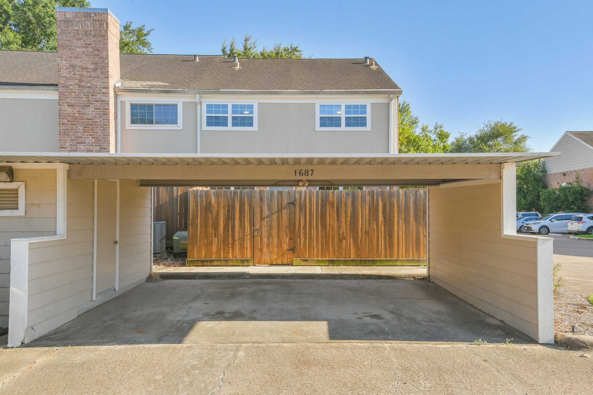 1687 W Sam Houston Parkway S, Houston, TX 77042 Back Entrance/ Carport