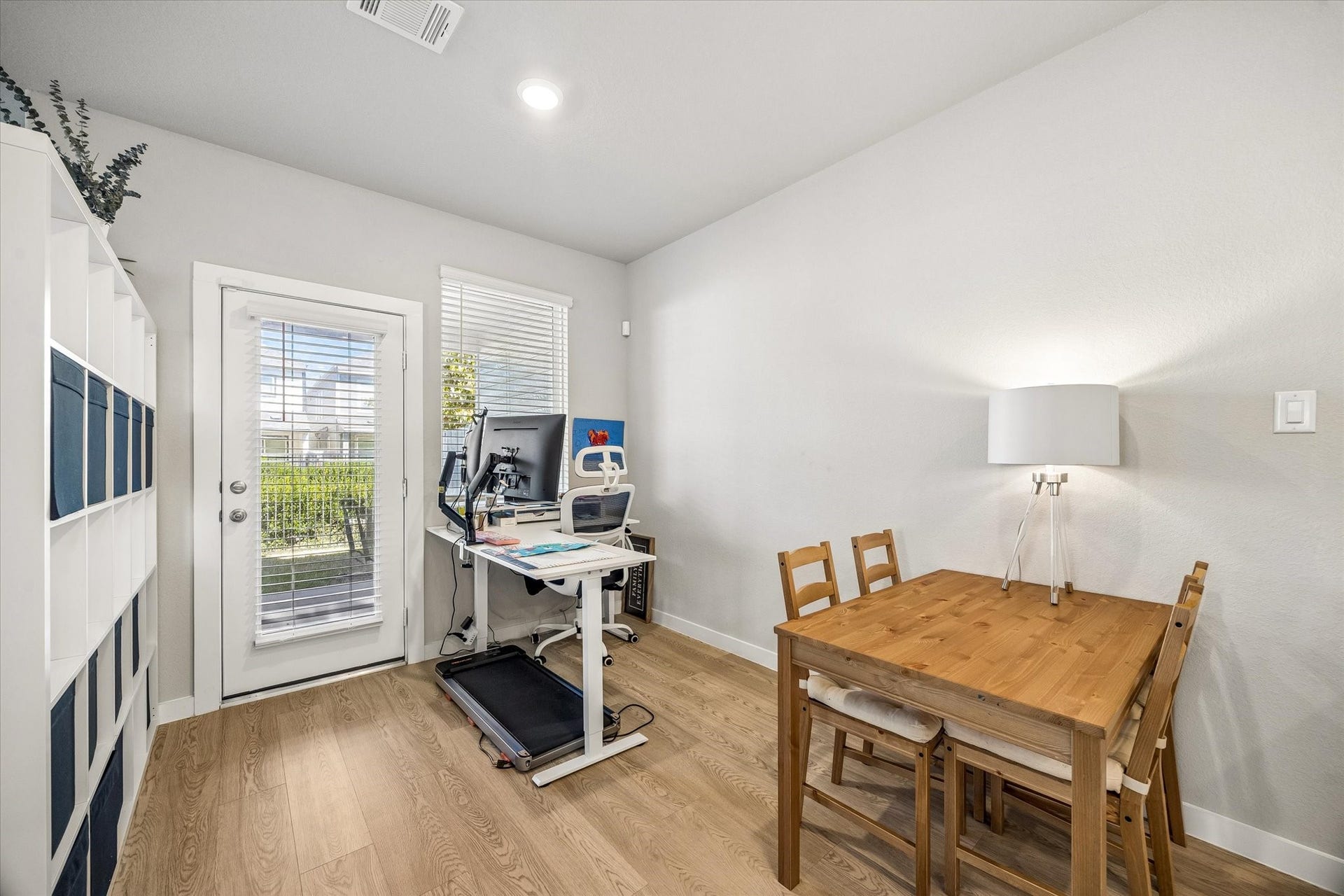 14838 Silent Gulf Avenue, Houston, TX 77082 Traditionally designed as a dining room, this adaptable area is currently utilized as a home office, demonstrating its potential to accommodate different lifestyles and needs.