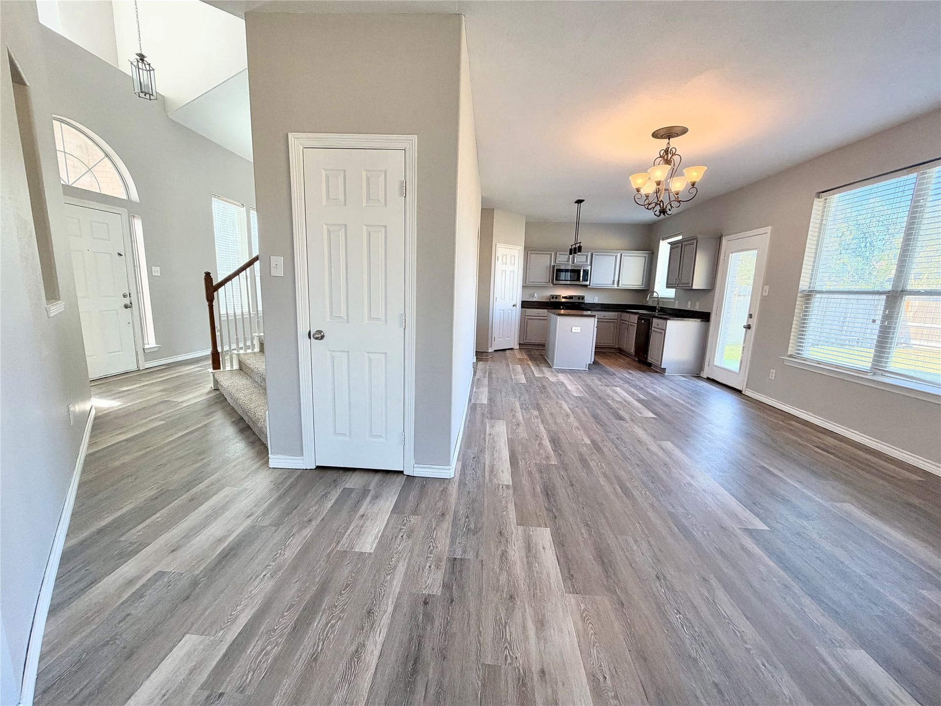 7818 Red Oak Lane, Texas City, TX 77591 Lots of additional storage under the stairwell. This is an entertaining dream home, look at this flow.