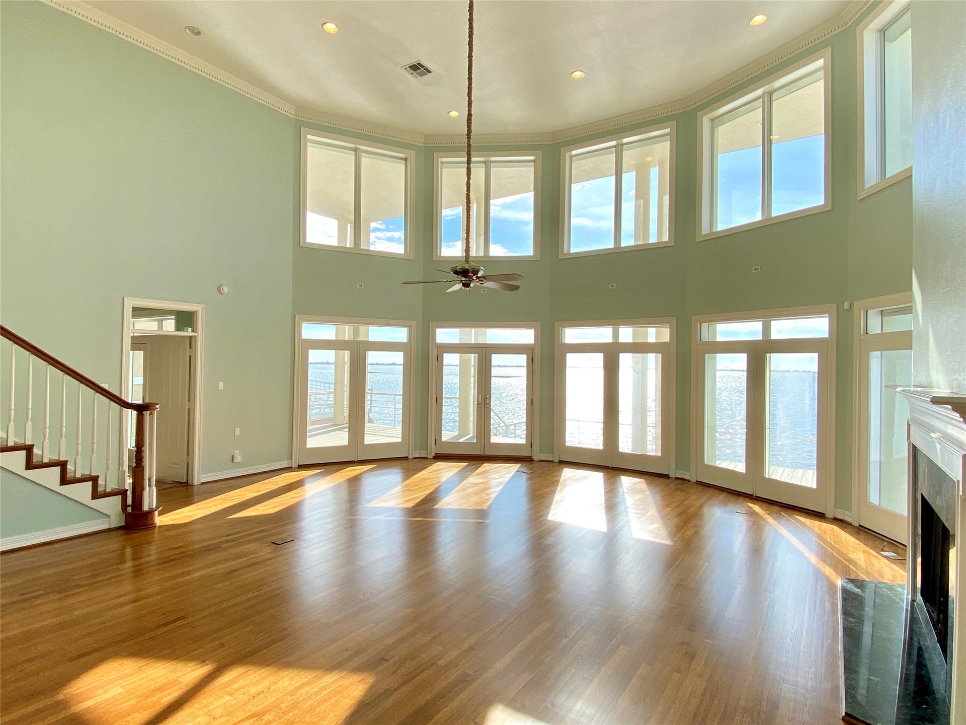 919 Long Reach Drive, Tiki Island, TX 77554 The many windows afford stunning views and watch the pelicans fly by.