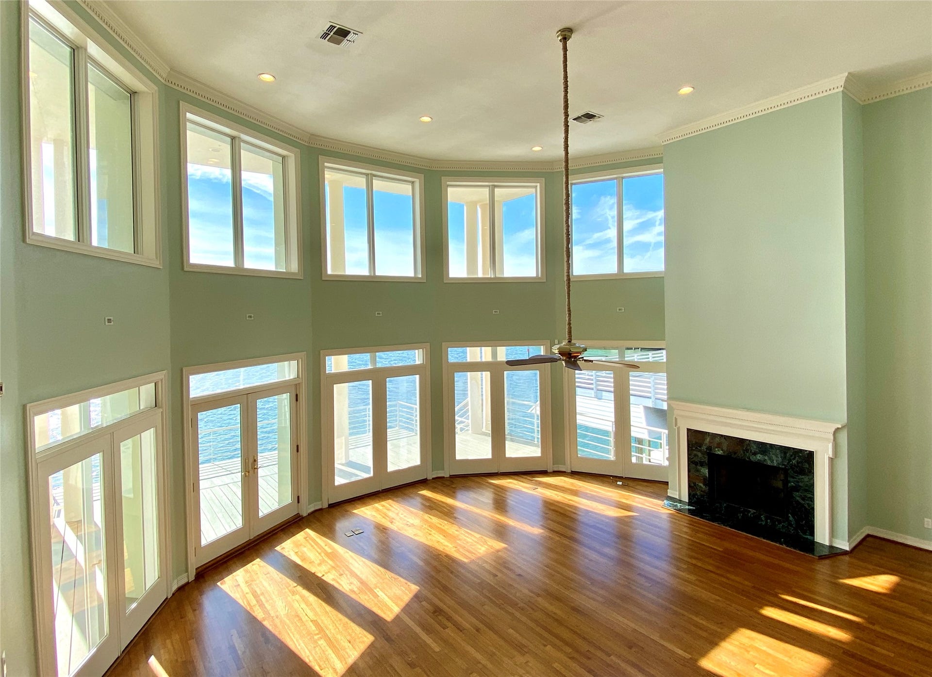 919 Long Reach Drive, Tiki Island, TX 77554 View from upper level looking back at living area.....Amazing!