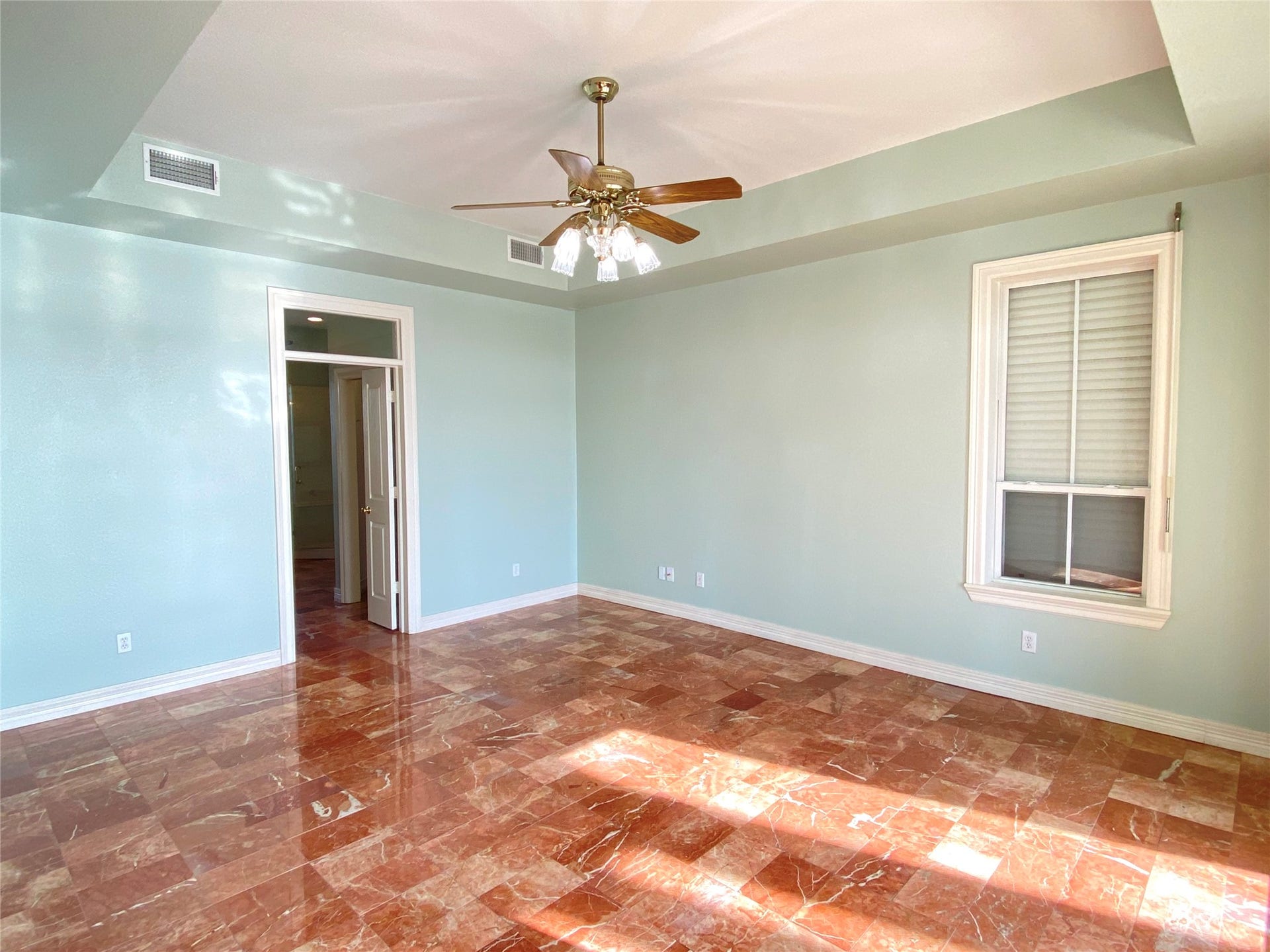 919 Long Reach Drive, Tiki Island, TX 77554 Primary bedroom on main floor with incredible views of the bay to wake up to.