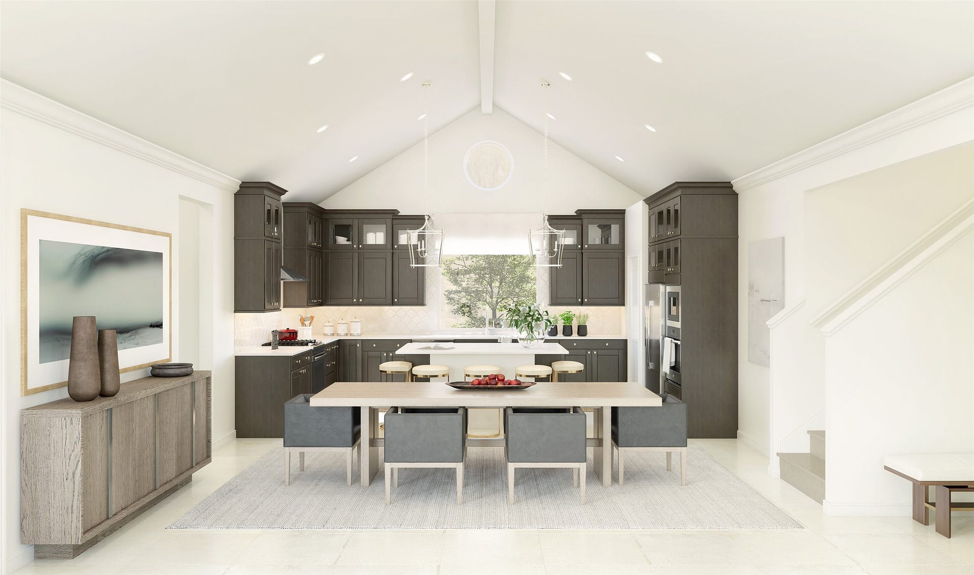 3041 Poplar Bluff Road, Magnolia, TX 77363 Charming dining area (*Artist rendering used for illustration purposes only. Colors/finishes may differ from the ones currently selected in the home.)