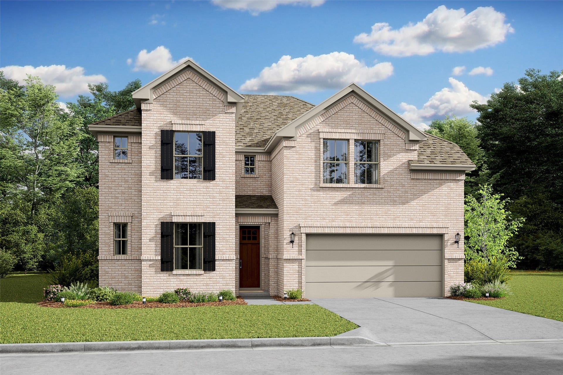 3041 Poplar Bluff Road, Magnolia, TX 77363 Gorgeous Tuscaloosa home design by K. Hovnanian Homes with elevation RA in amazing Grand Magnolia. (*Artist rendering used for illustration purposes only.)