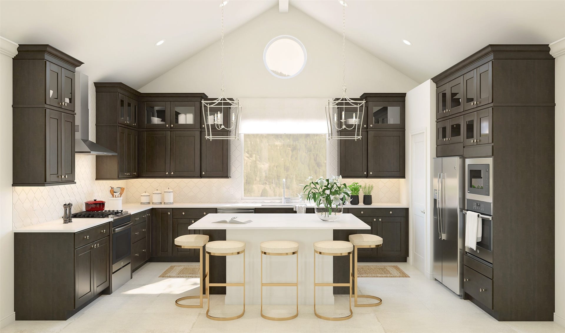 3041 Poplar Bluff Road, Magnolia, TX 77363 Gourmet island kitchen (*Artist rendering used for illustration purposes only. Colors/finishes may differ from the ones currently selected in the home.)