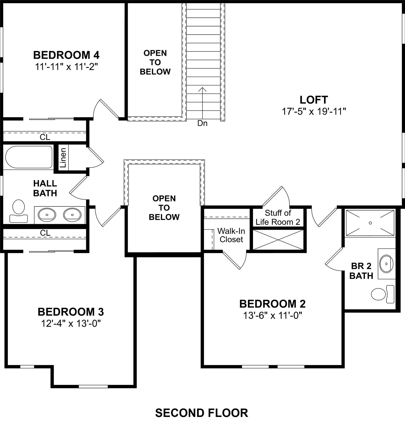 3041 Poplar Bluff Road, Magnolia, TX 77363 The Tuscaloosa floor plan by K. Hovnanian Homes. 2nd Floor shown. *Prices, plans, dimensions, features, specifications, materials, and availability of homes or communities are subject to change without notice or obligation.