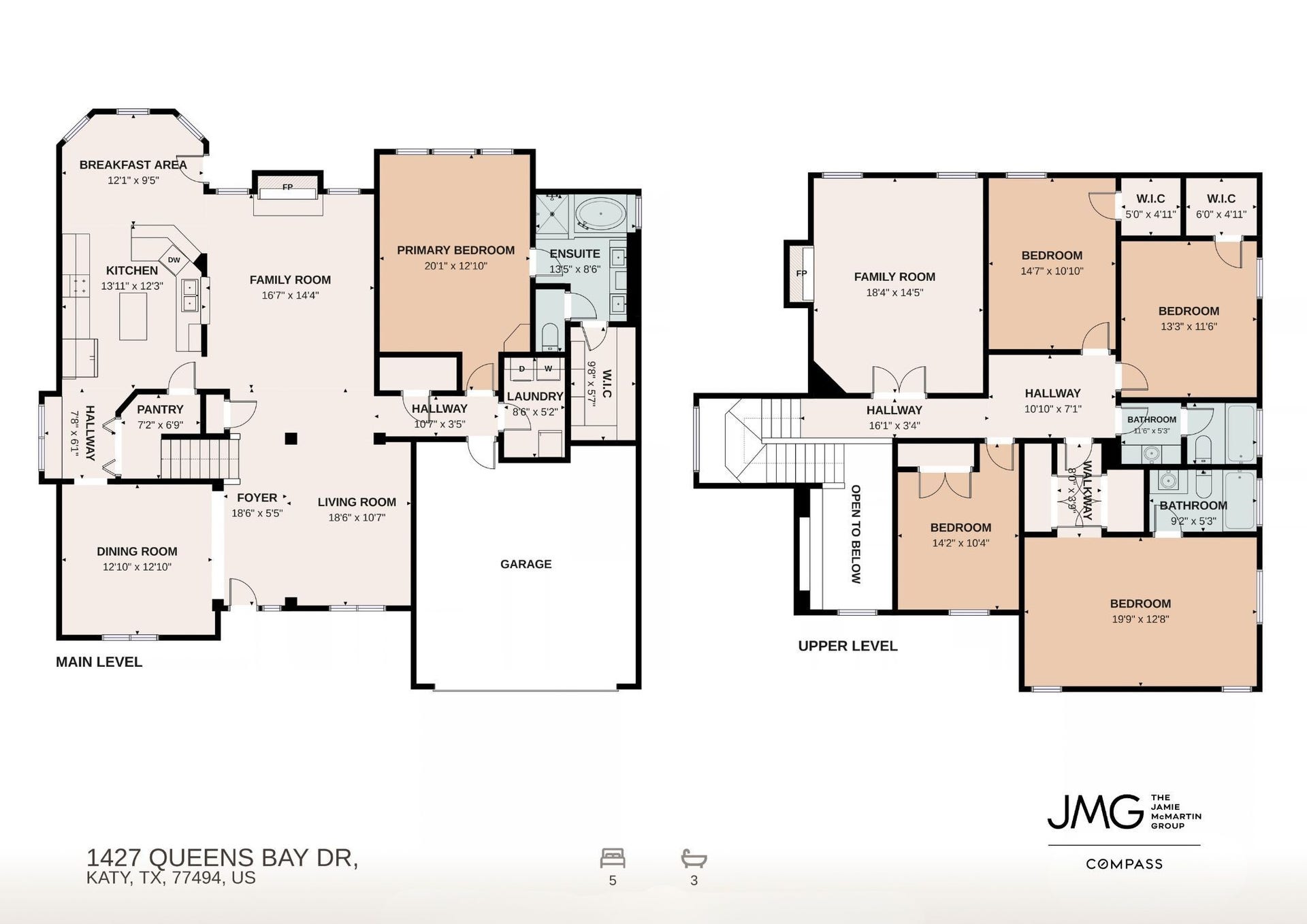 1427 Queens Bay Drive, Katy, TX 77494 1427 Queens Bay Drive - Floor Plan.