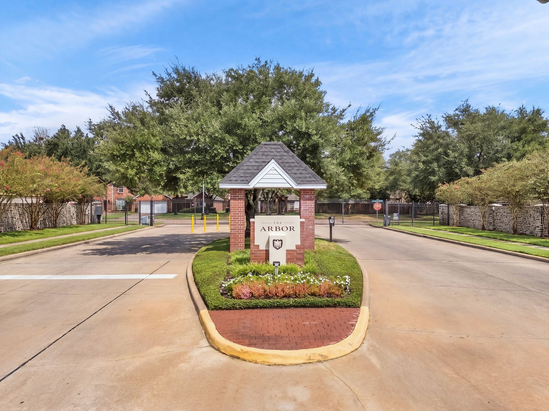 1427 Queens Bay Drive, Katy, TX 77494 The gated entrance to Falcon Point East - The Arbor offers added privacy and security.