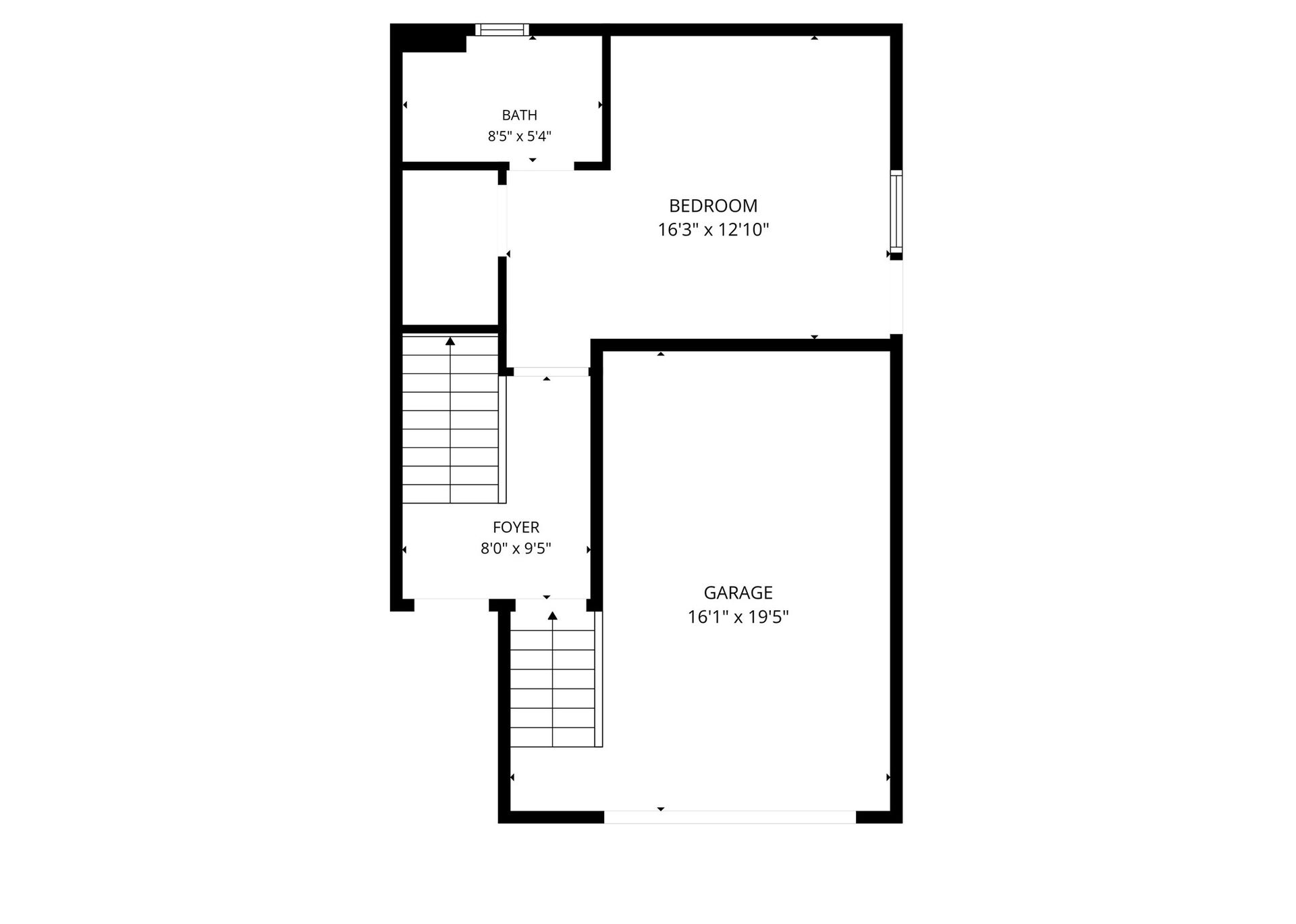 1005 Bingham Street, #5, Houston, TX 77007 First-floor floor plan