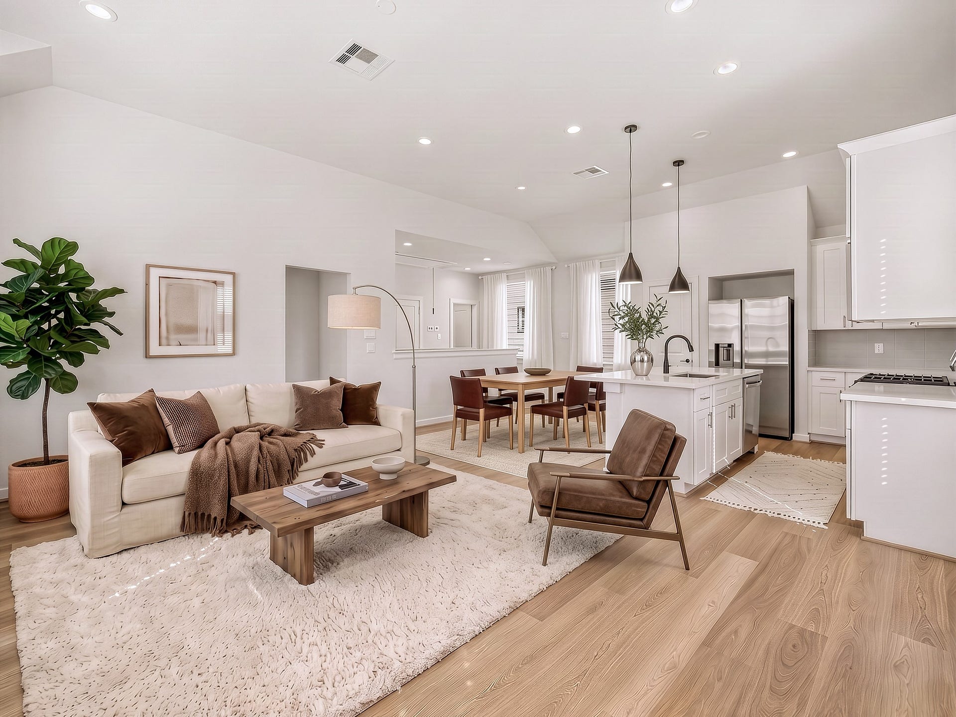 13 & 17 Fulton Row Lane, Houston, TX 77076 Living Room Area