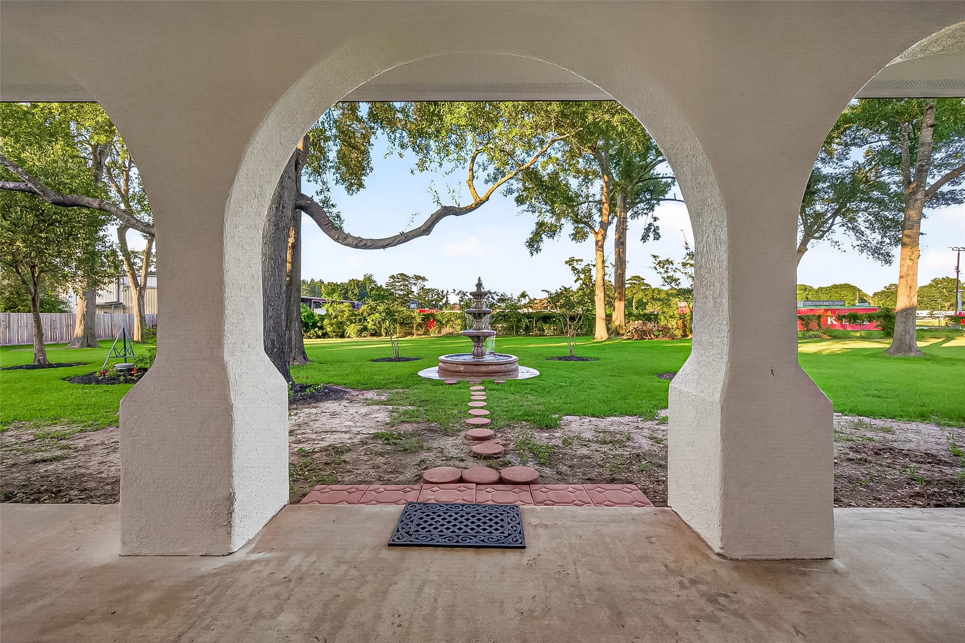 21832 Rayford Road, Humble, TX 77338 Enjoy your break time under this Covered Back Yard Patio with the serenity of the water fountain