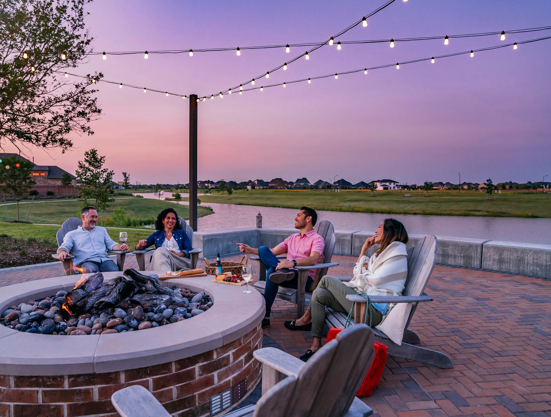 7439 Fraser Peak Drive, Katy, TX 77493 Firepits throughout the community.