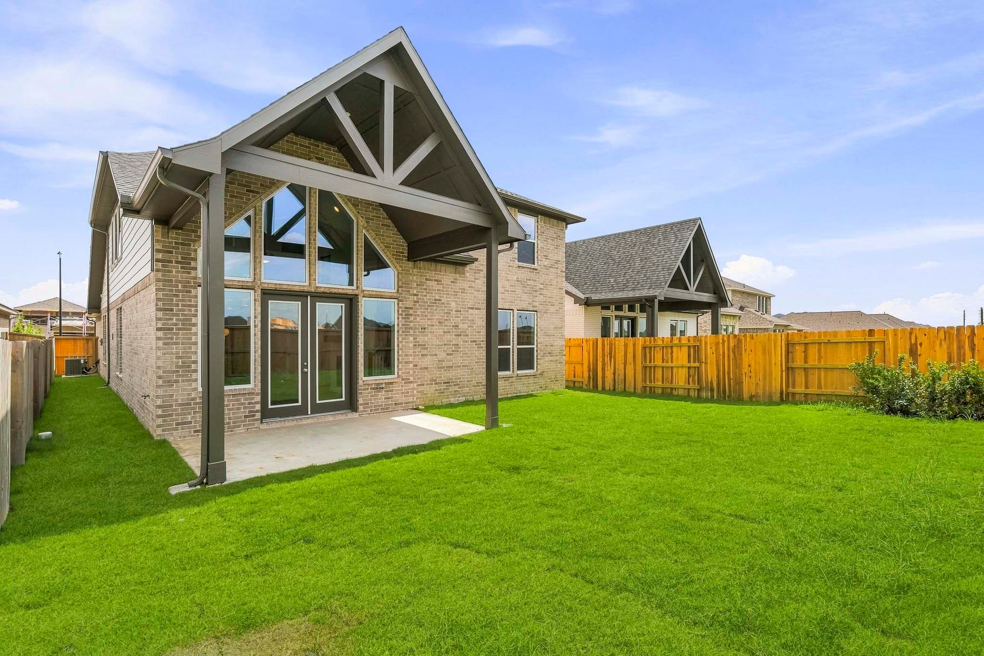7439 Fraser Peak Drive, Katy, TX 77493 Covered patio with no back neighbors!
