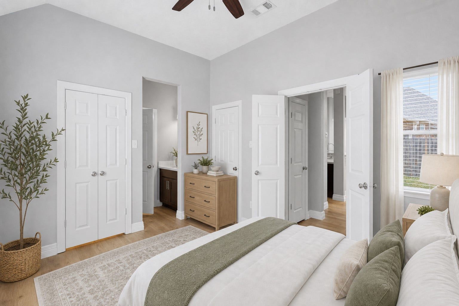 Simply stunning! Every room showcases dramatic high ceilings, creating an open, light-filled atmosphere that enhances the beauty and spaciousness of this exceptional home. Photo is Virtually Staged. The home is vacant, move-in ready, and ready for you to begin making lasting memories.