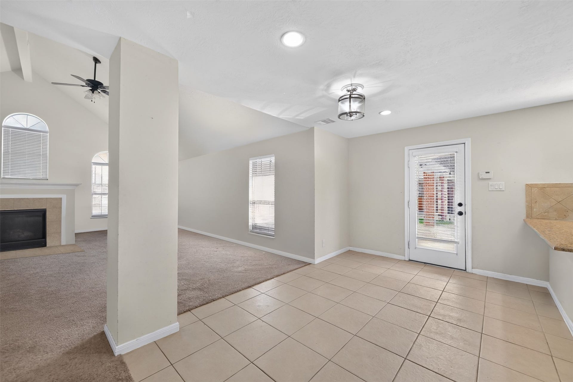 Open living and dining spaces with easy flow for everyday living and entertaining.