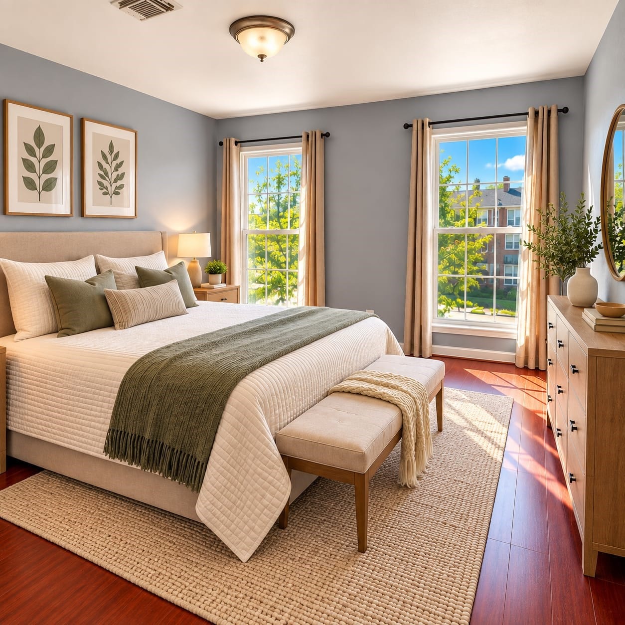 Bedroom 2 (Window also faces the pool)-(virtually Staged)