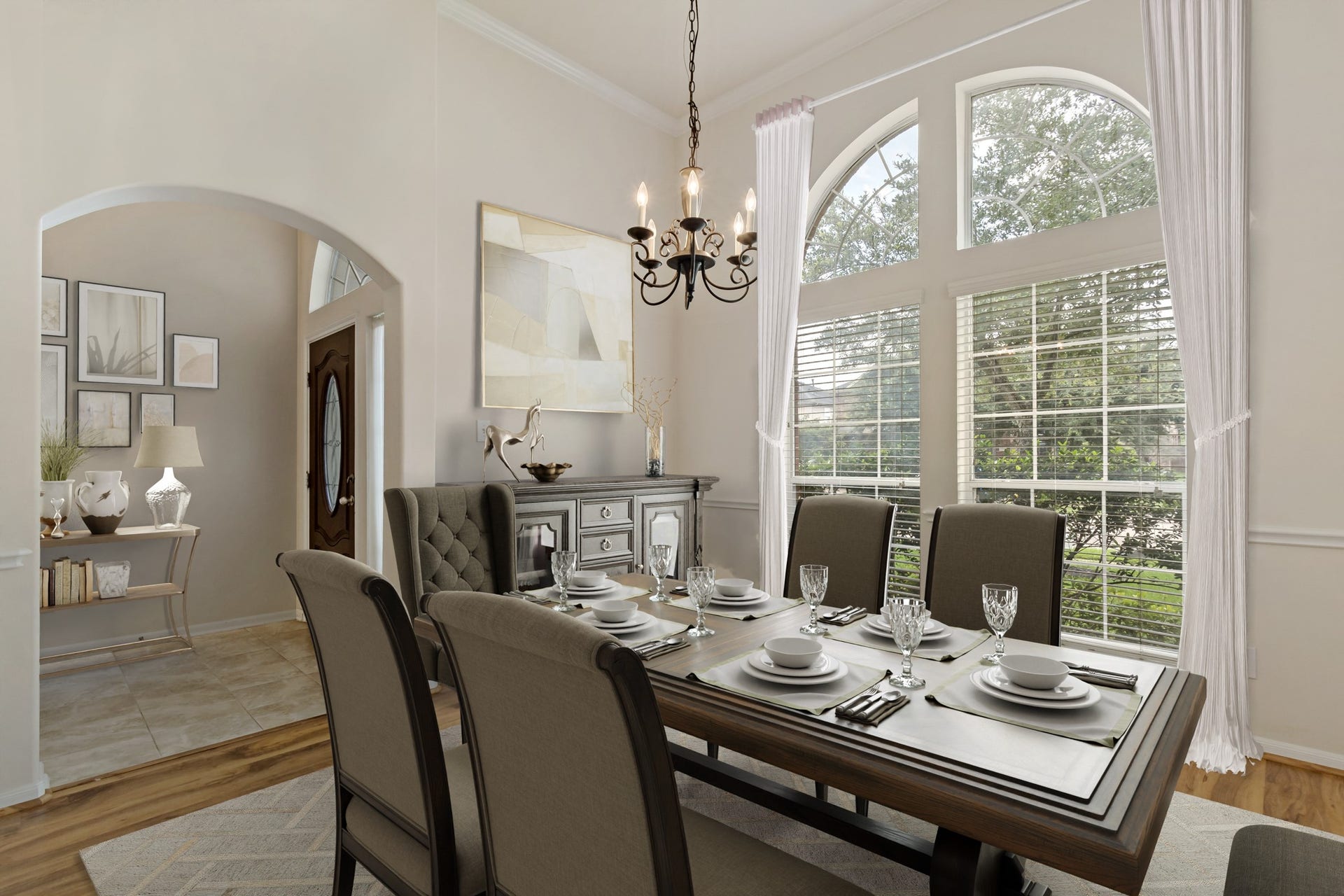 12804 Flat Creek Drive, Pearland, TX 77584 Digital staged formal dinning