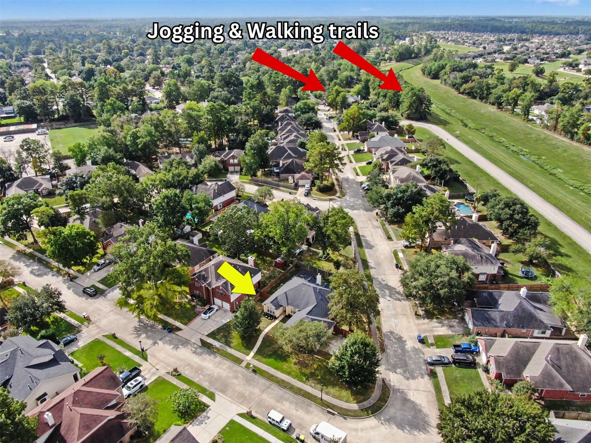 29823 Spring Acres Drive, Spring, TX 77386 Trails just outside the community.