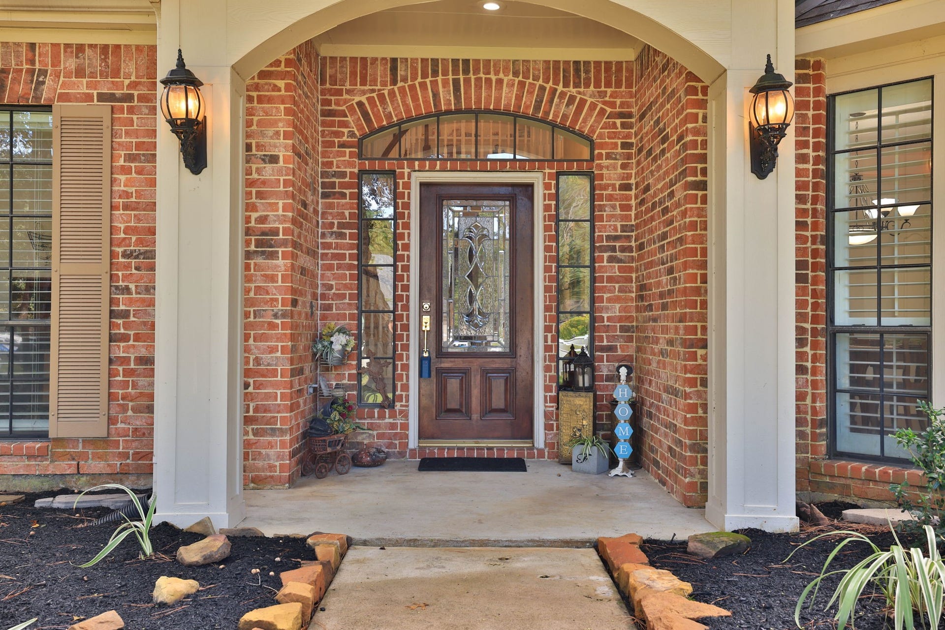 Inviting front porch