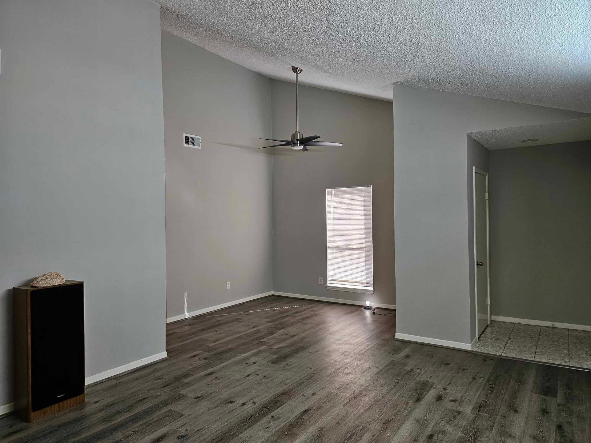 Family room and dining room