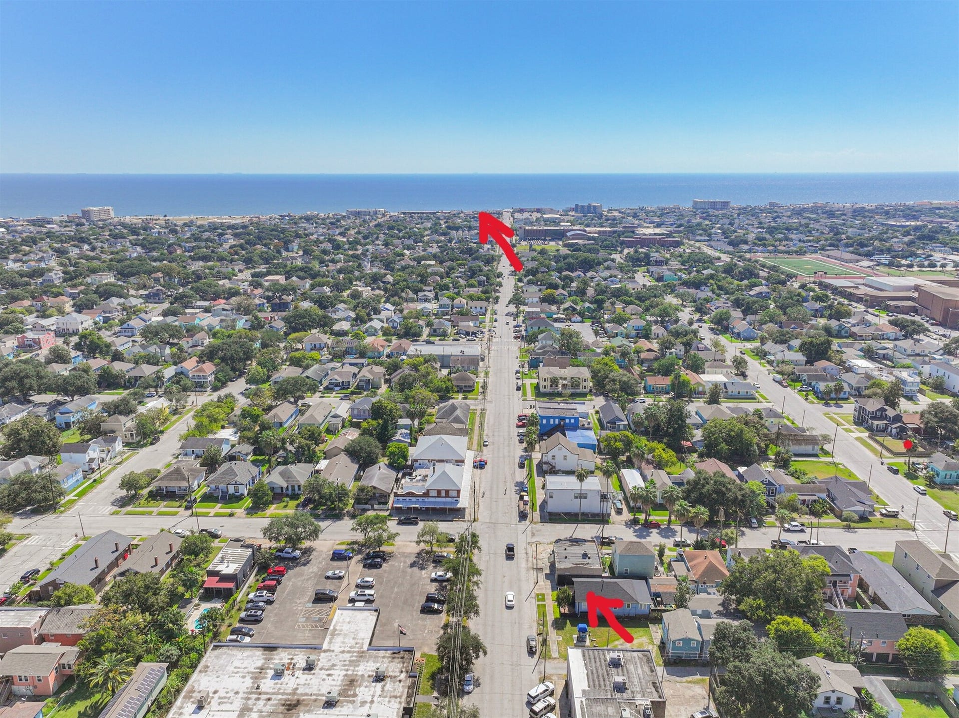 1419 39th Street, Galveston, TX 77550 Photo of the Home to Gaidos Restaurant at the Seawall for Perspective - Just a Short Golf Cart Trip Away for the Sheer Fun of It!