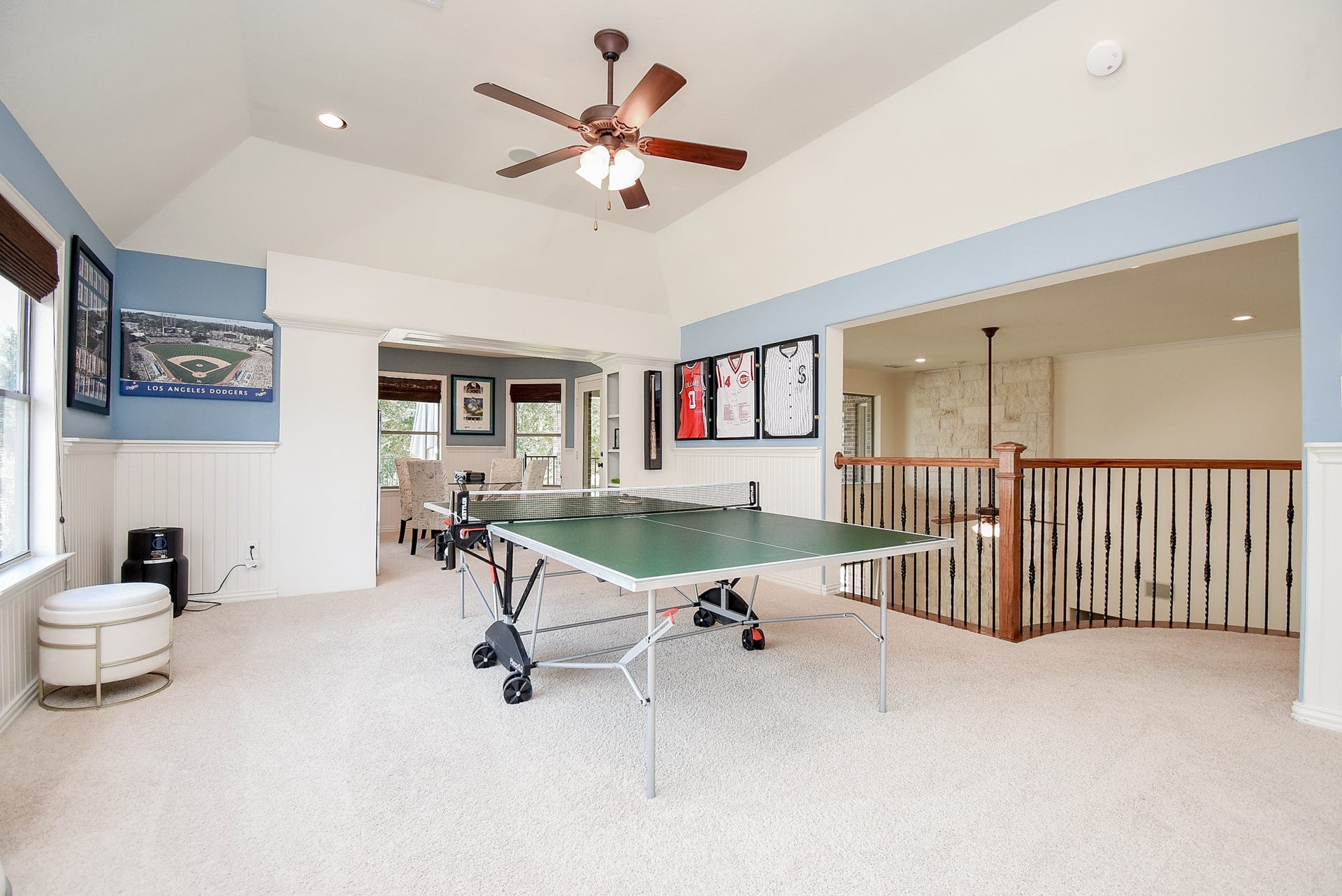 The game room extends into the card room. Plenty of room for all your games.