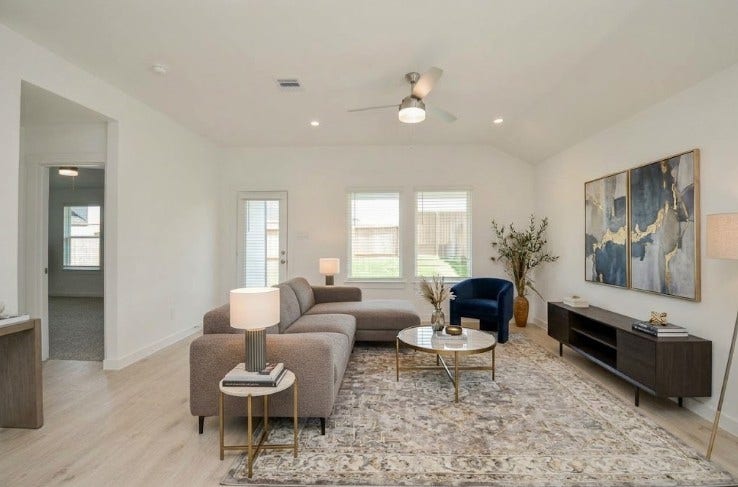 7814 Bel Fiore Drive, Richmond, TX 77406 Virtually staged Family Room