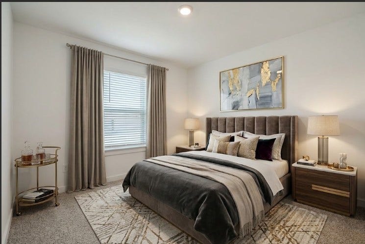 7814 Bel Fiore Drive, Richmond, TX 77406 Virtually staged bedroom