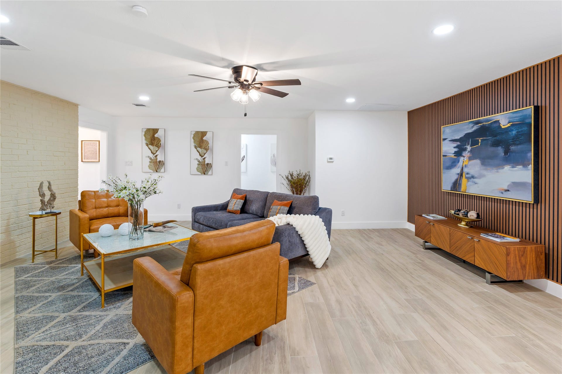 6203 Cheena Drive, Houston, TX 77096 Open and inviting living space with tile flooring and plenty of room for everyday living and entertaining.