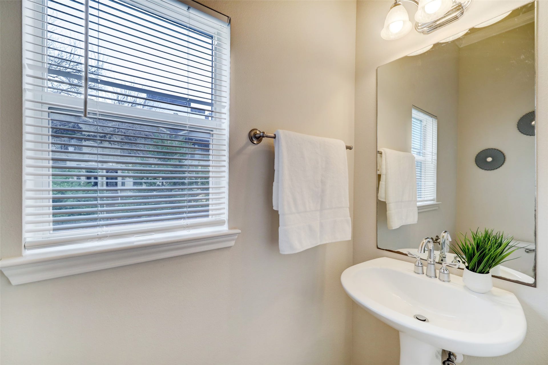 Half bathroom on the second floor