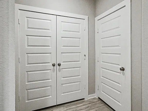 5122 Harvest Season Lane, Pearland, TX 77584 Hall Closet and Garage Door