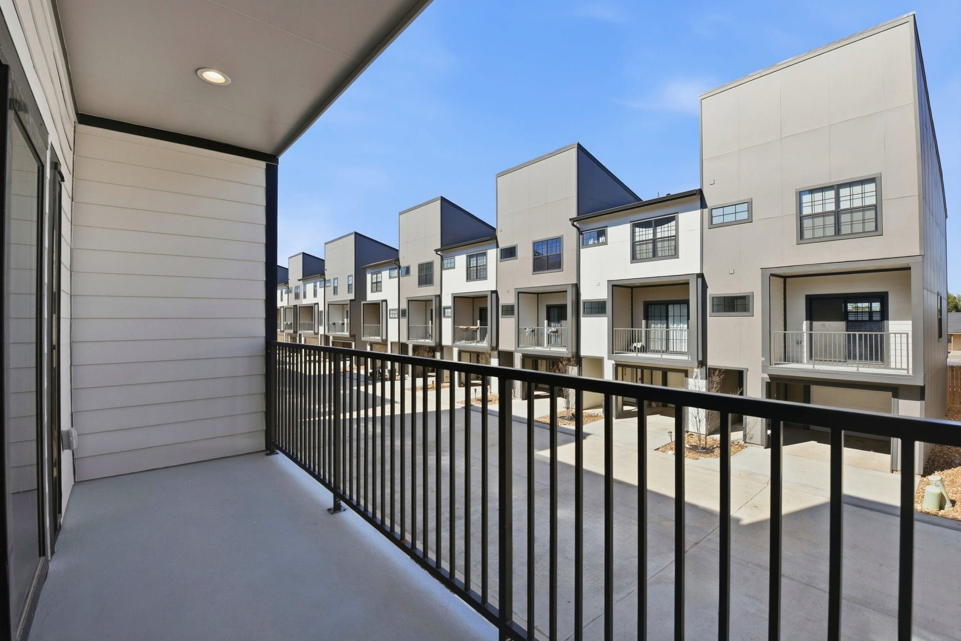11930 S Hoa Sen Circle, Houston, TX 77072 Cozy private balcony, perfect for relaxing evenings and enjoying fresh air in comfort.