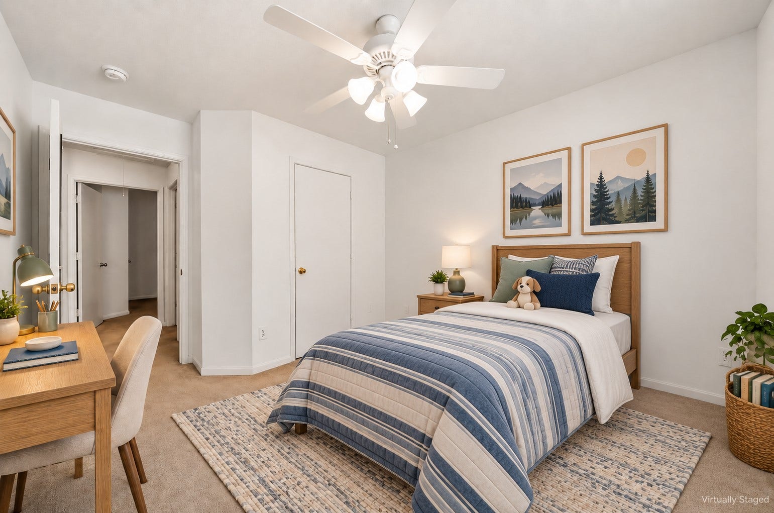 16831 Dunbar Grove Ct, Sugar Land, TX 77498 Virtually staged bedroom #3.