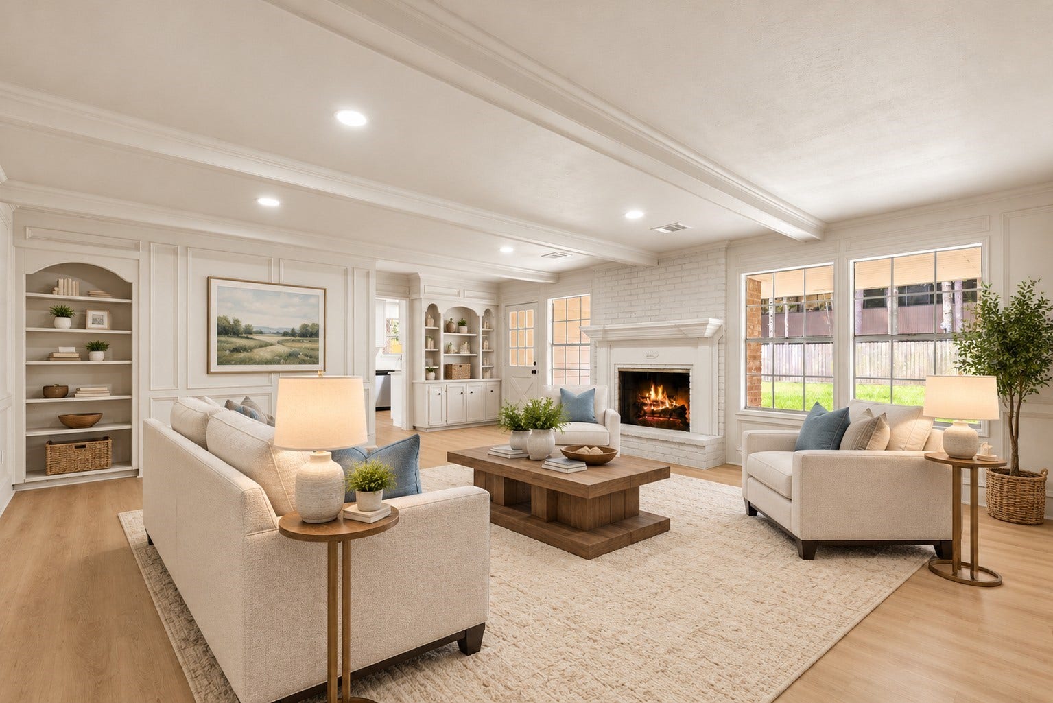5614 Braxtonshire Court, Houston, TX 77069 Virtually Staged Family Room