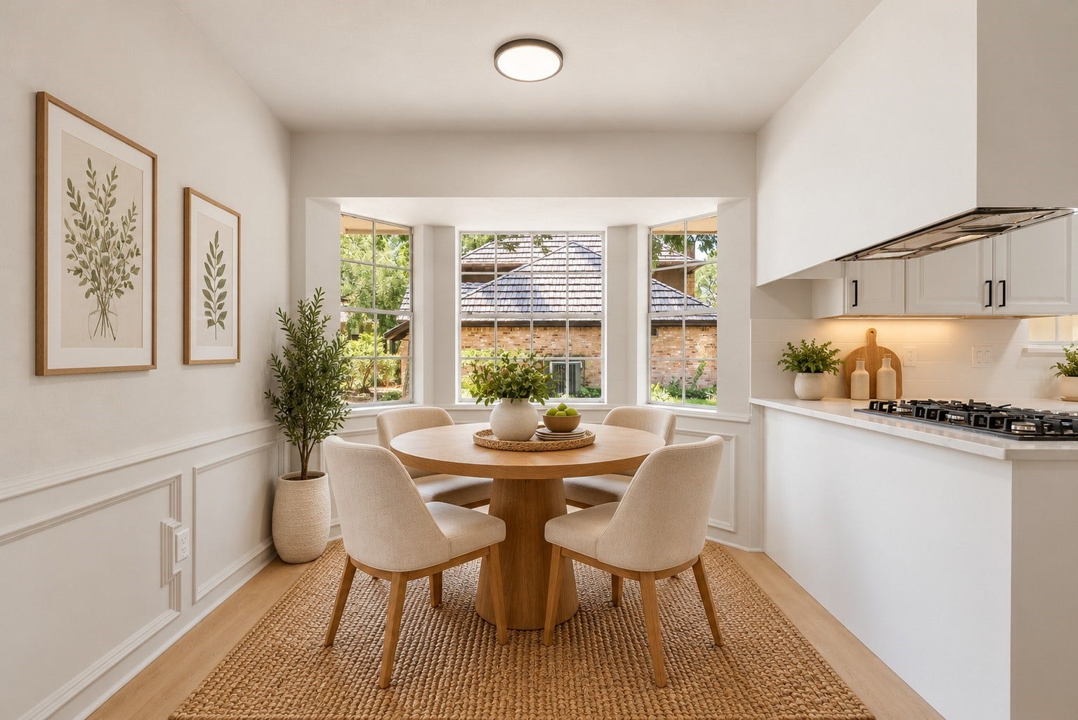 5614 Braxtonshire Court, Houston, TX 77069 Virtually Staged Kitchen and Breakfast room