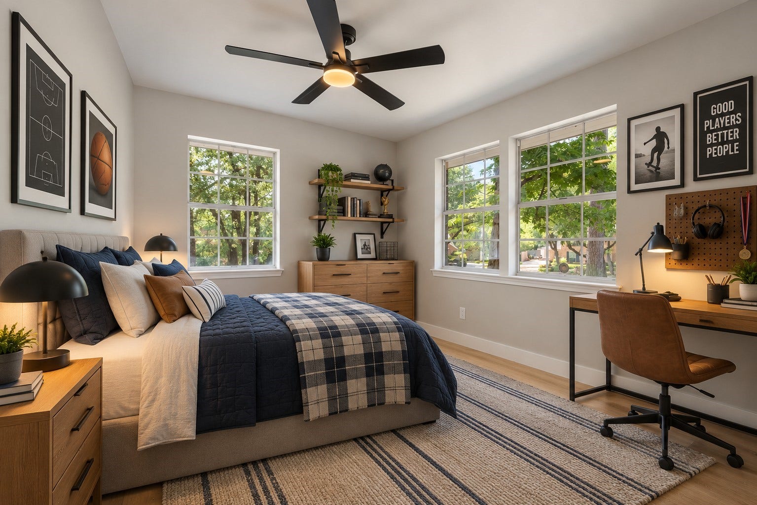 5614 Braxtonshire Court, Houston, TX 77069 Virtually Staged Secondary bedroom