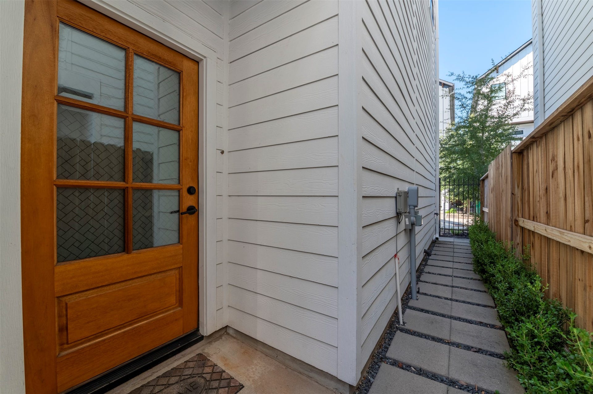 10910 Fire Creek Drive, Houston, TX 77043 Front Door with private entry.