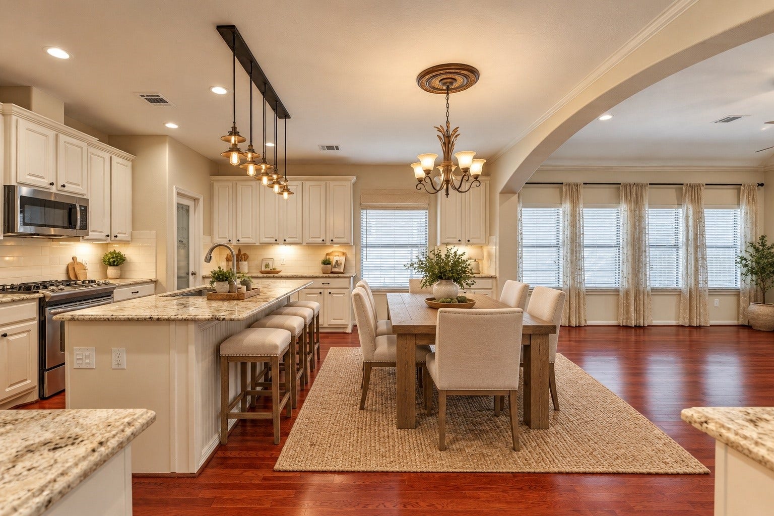 1794 Canyon Lake Creek Drive, Conroe, TX 77304 Digitally staged dining area.