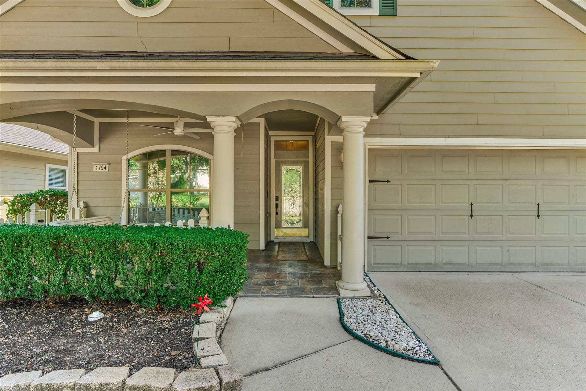 1794 Canyon Lake Creek Drive, Conroe, TX 77304 Covered porch entry.