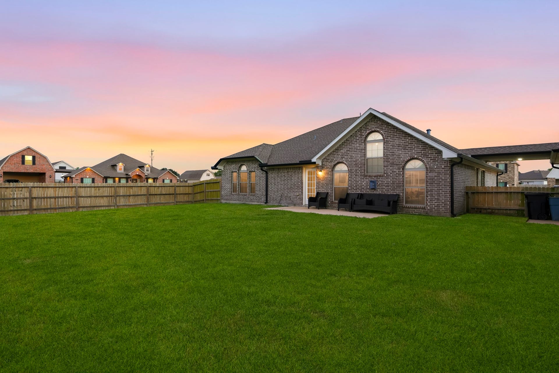 2102 Wikiup Street, Dickinson, TX 77539 Back yard view with added sod 2.