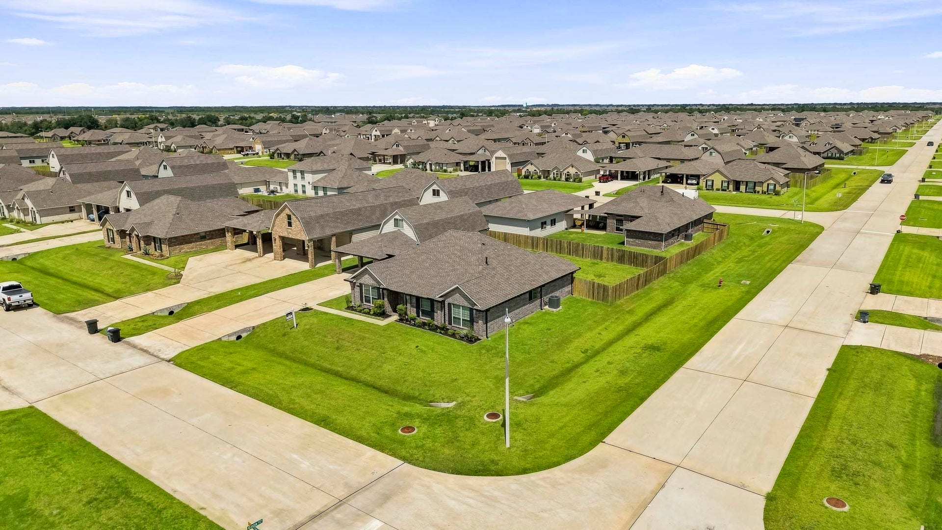 2102 Wikiup Street, Dickinson, TX 77539 Aerial corner lot view 2.