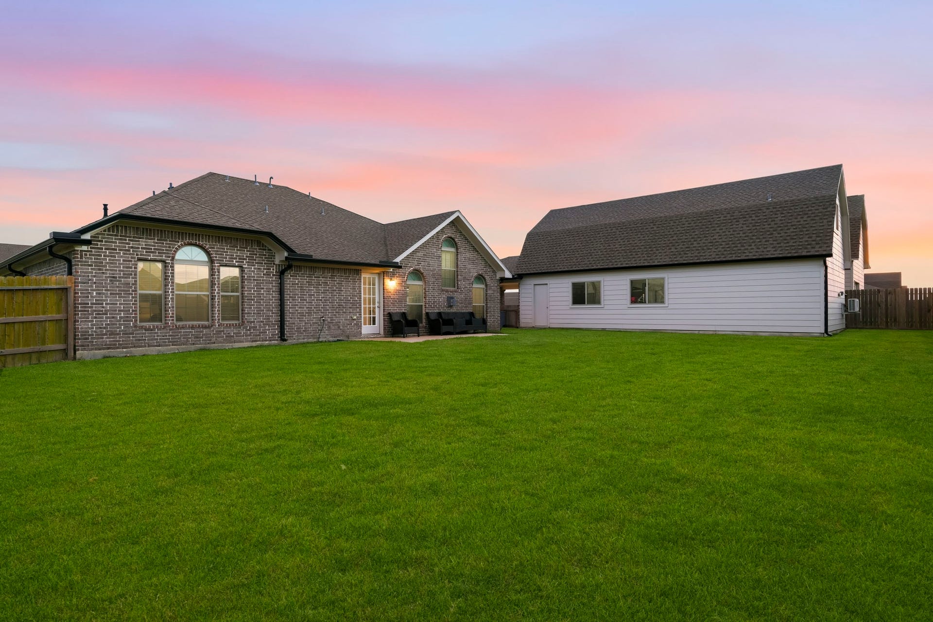 2102 Wikiup Street, Dickinson, TX 77539 Large back yard with enough space for patio and pool, view with added sod 1.