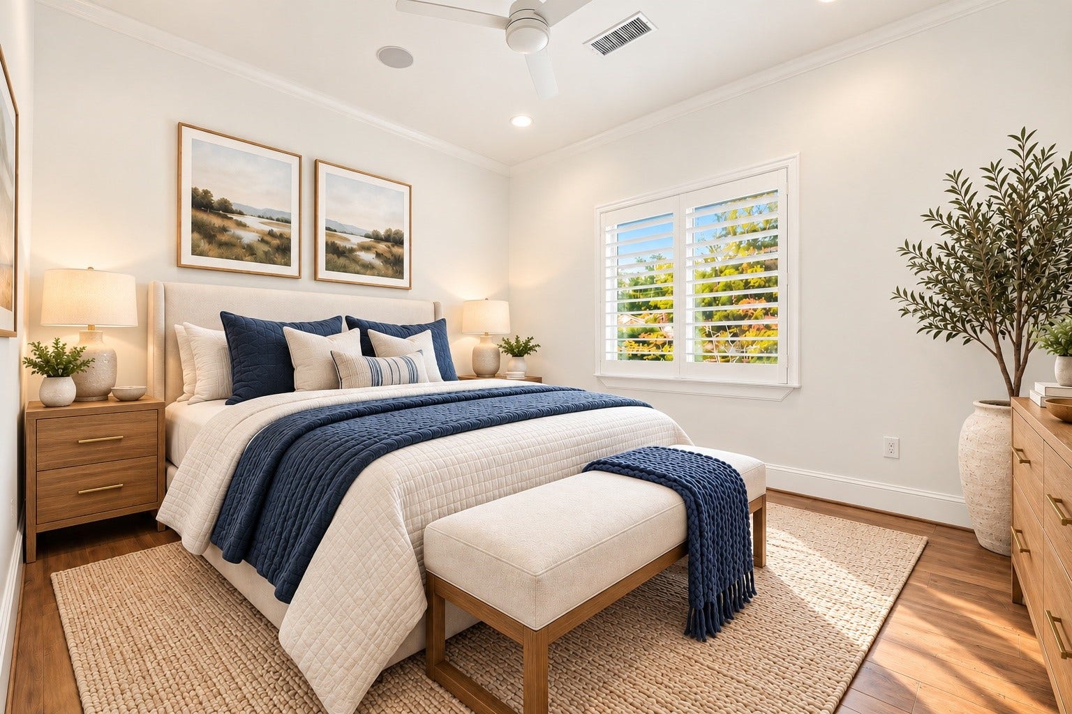 A bright and inviting bedroom offers a comfortable space to unwind, recharge, and make yourself right at home. *Virtually Staged